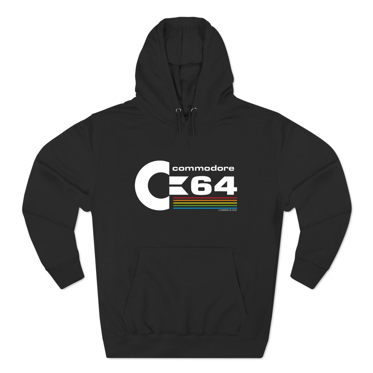 Commodere 64 Computer Logo Black Hoodie Sweatshirt Size S to 3XL