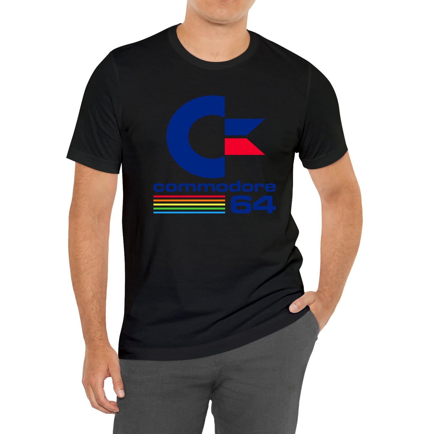 Commodore 64 Computer Logo T-Shirt Size S to 3XL