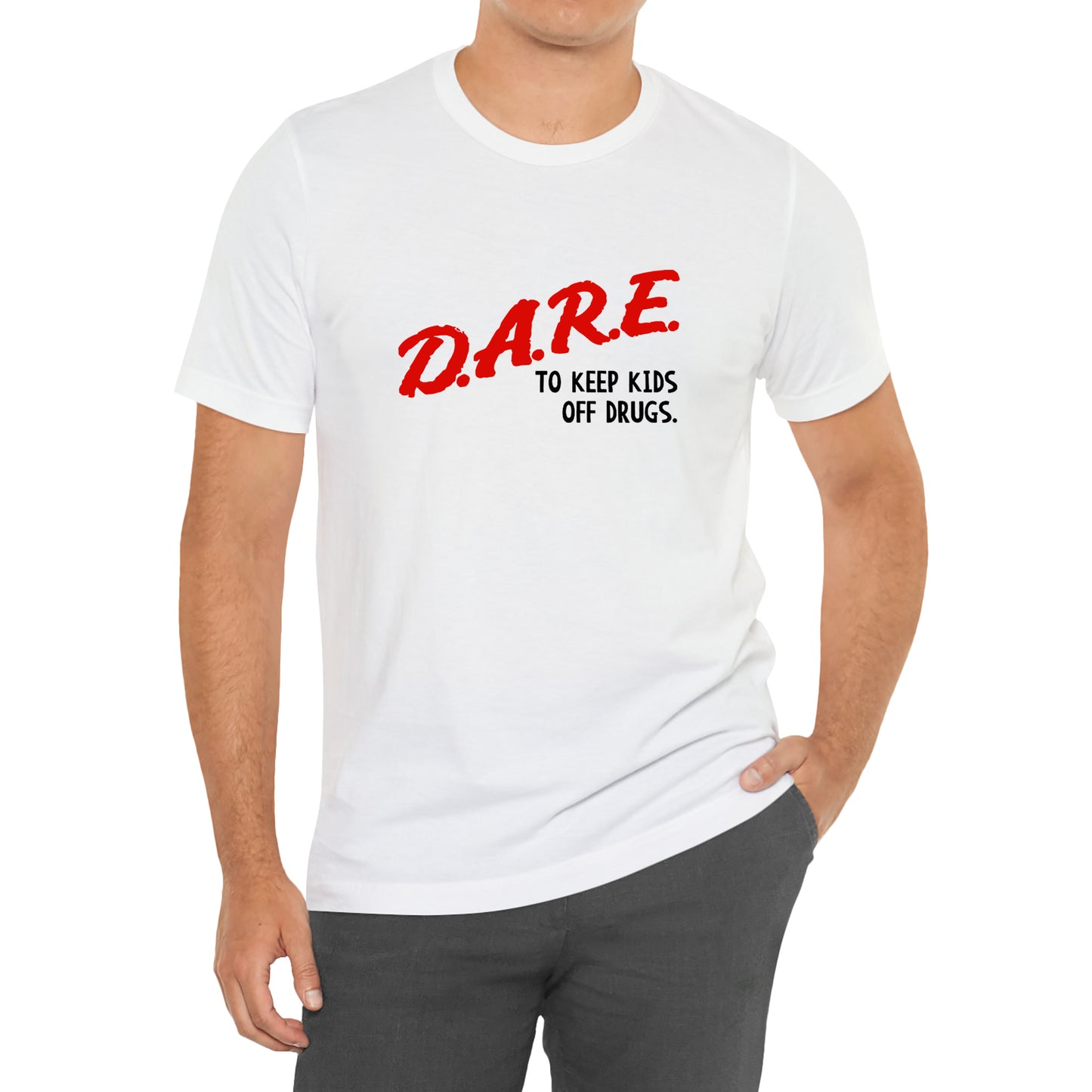 DARE To Keep Kids Off Drugs Logo T-Shirt Size S to 3XL