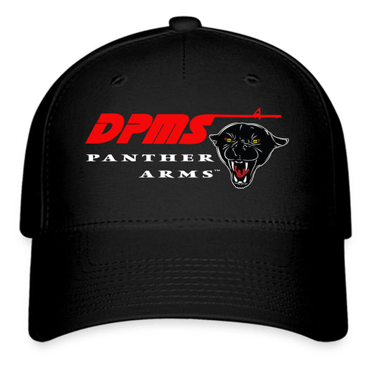 DPMS Panther Arms Guns Firearms Logo Symbol Black Baseball Cap Hat Size Adult S/M and L/XL