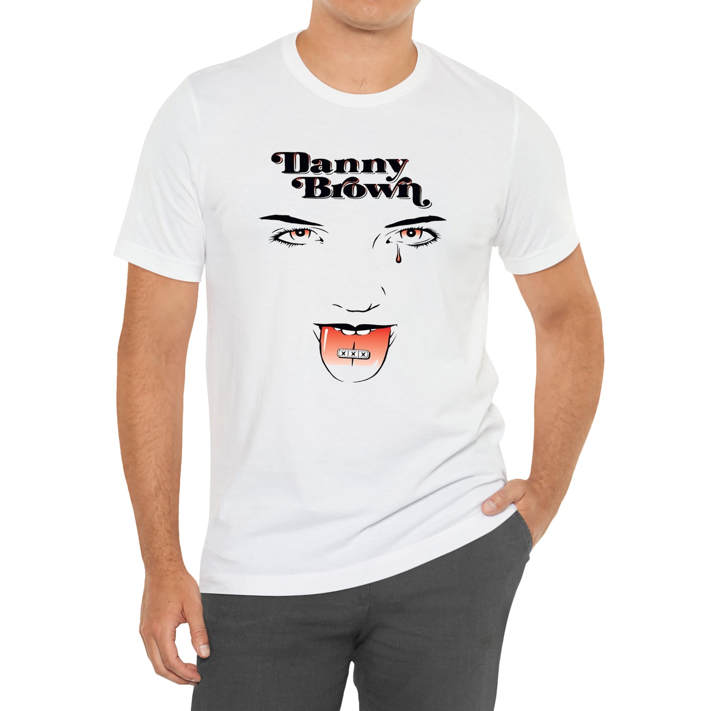 Danny Brown XXX White T-Shirt Size S to 3XL