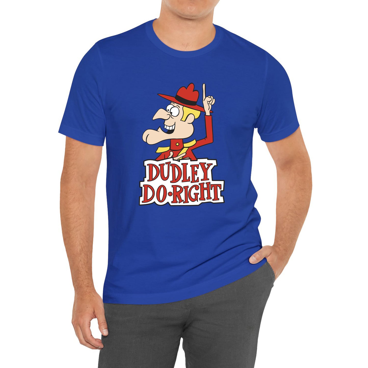 Dudley Do Right Retro Classic Cartoon Blue T-Shirt Size S to 3XL