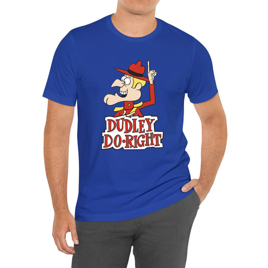 Dudley Do Right Retro Classic Cartoon Blue T-Shirt Size S to 3XL