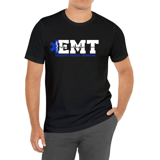 EMT Emergency Medical Technician Nurse Paramedic Logo T-Shirt Size S to 3XL