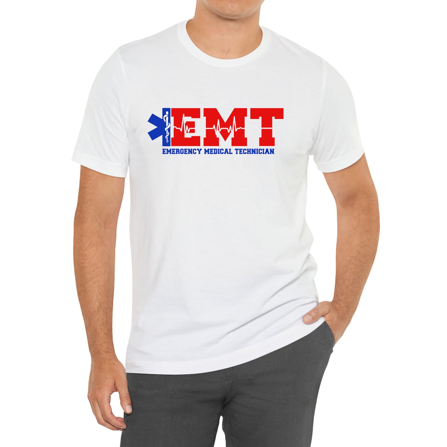 EMT Emergency Medical Technician Nurse Paramedic Logo T-Shirt Size S to 3XL