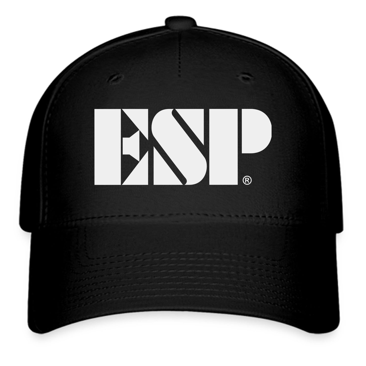 ESP Guitar Logo Symbol Black Baseball Cap Hat Size Adult S/M and L/XL