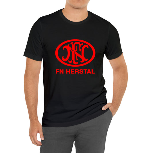 FN Herstal Firearms Guns Logo T-Shirt Size S to 3XL