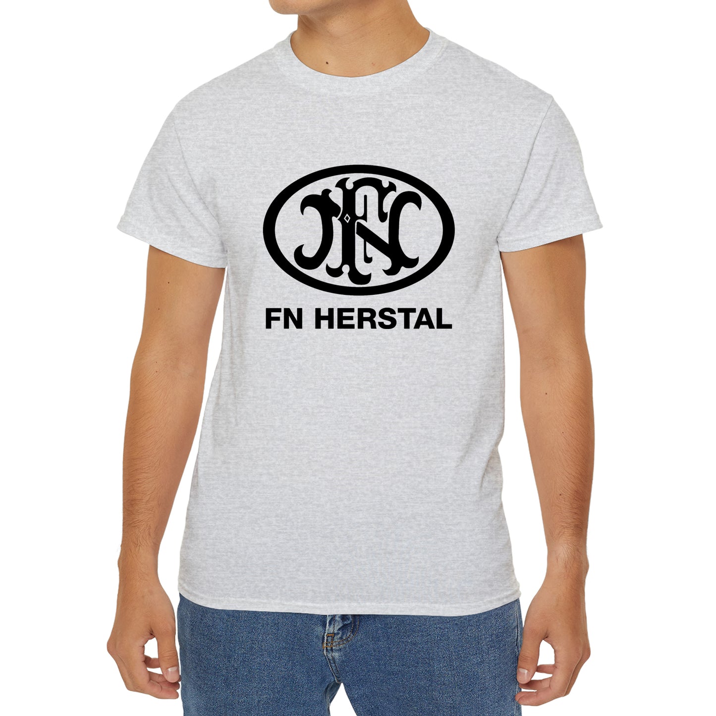 FN Herstal Firearms Guns Logo T-Shirt Size S to 3XL