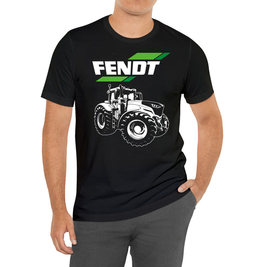 Fendt Tractor Heavy Machine Black T-Shirt Size S to 3XL