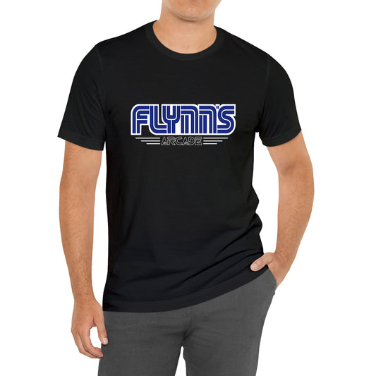 Flynn's Arcade Game Gaming Logo T-Shirt Size S to 3XL