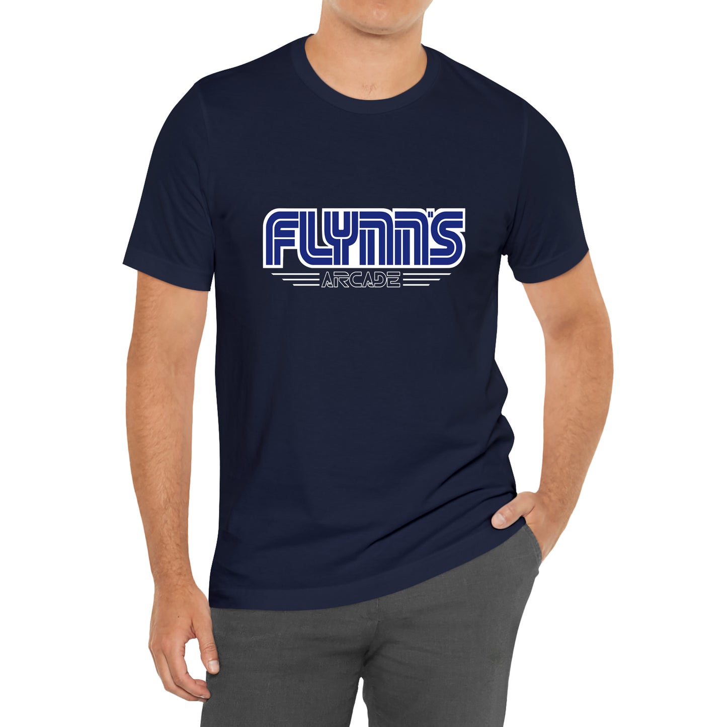 Flynn's Arcade Game Gaming Logo T-Shirt Size S to 3XL