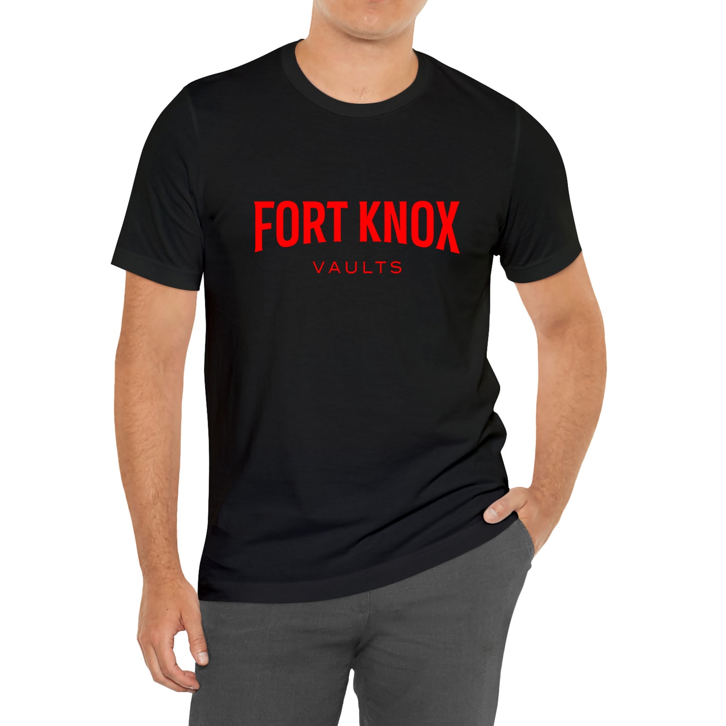 Fort Knox Red Logo T-Shirt Size S to 3XL