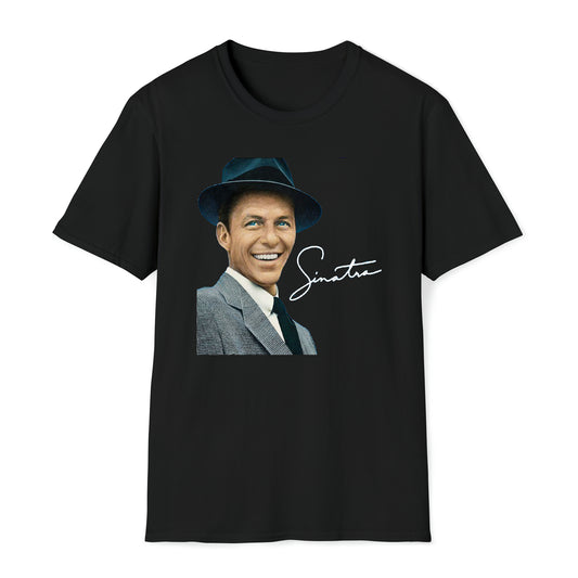 Frank Sinatra Classic Pop Music Singer Legend Black T-Shirt Size S to 3XL