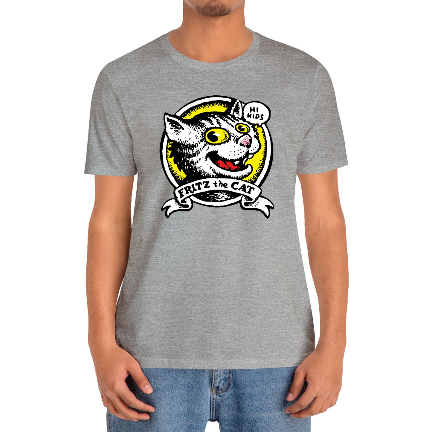 Fritz The Cat Hi Kids Retro Cartoon TV Show T-Shirt Size S to 3XL