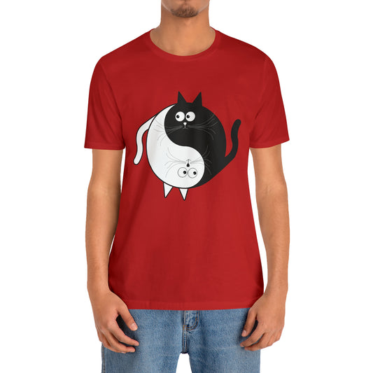 Funny Cats Ying and Yang T-Shirt