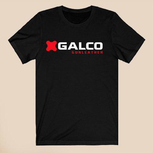 Galco Guns Firearms Logo Symbol Black T-Shirt Size S to 3XL