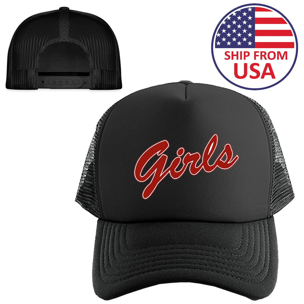 Girls Logo Friends TV Show Logo Symbol Black Trucker Hat Cap