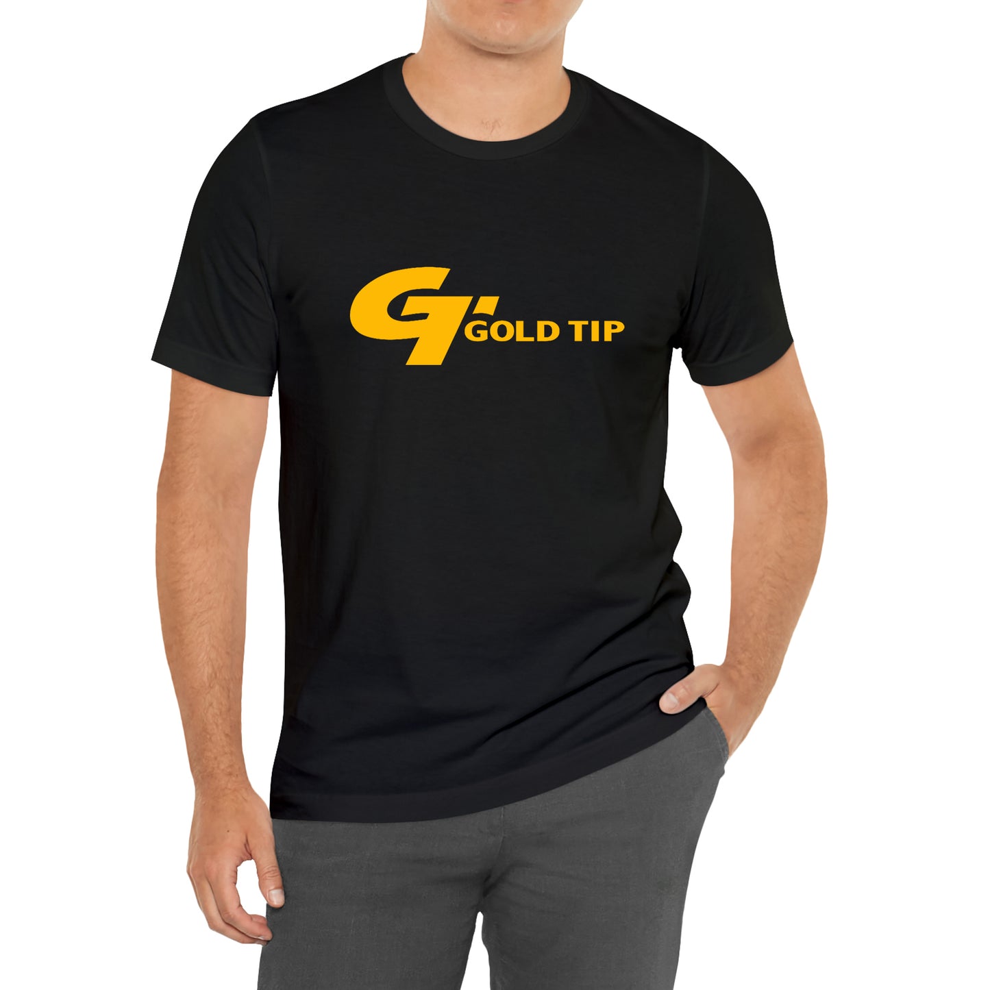 Gold Tip Arrow Logo T-Shirt Size S to 3XL