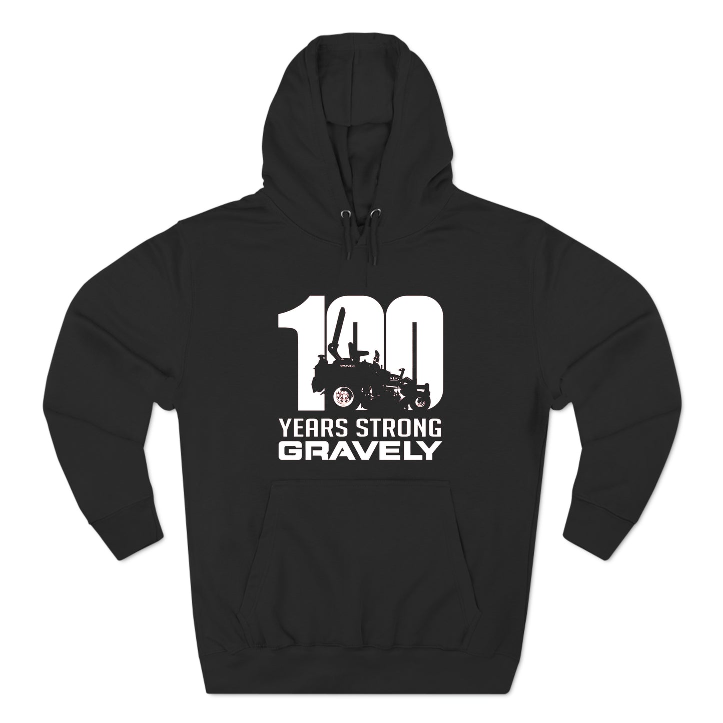 Gravely Tractor 100 Years Strong Logo Black Hoodie Sweatshirt Size S to 3XL