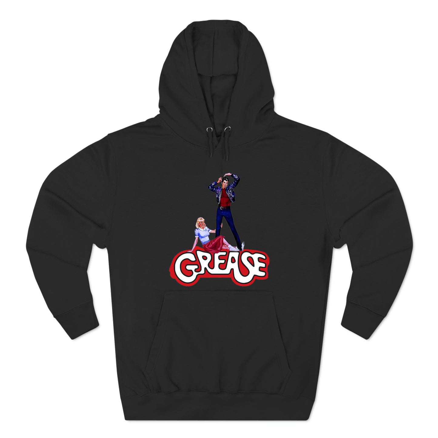 Grease American Musical Movie Logo Black Hoodie Sweatshirt Size S to 3XL