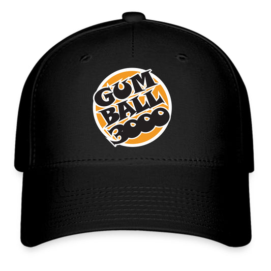 GumBall 3000 Car Rally Racing Logo Symbol Black Baseball Cap Hat Size Adult S/M and L/XL