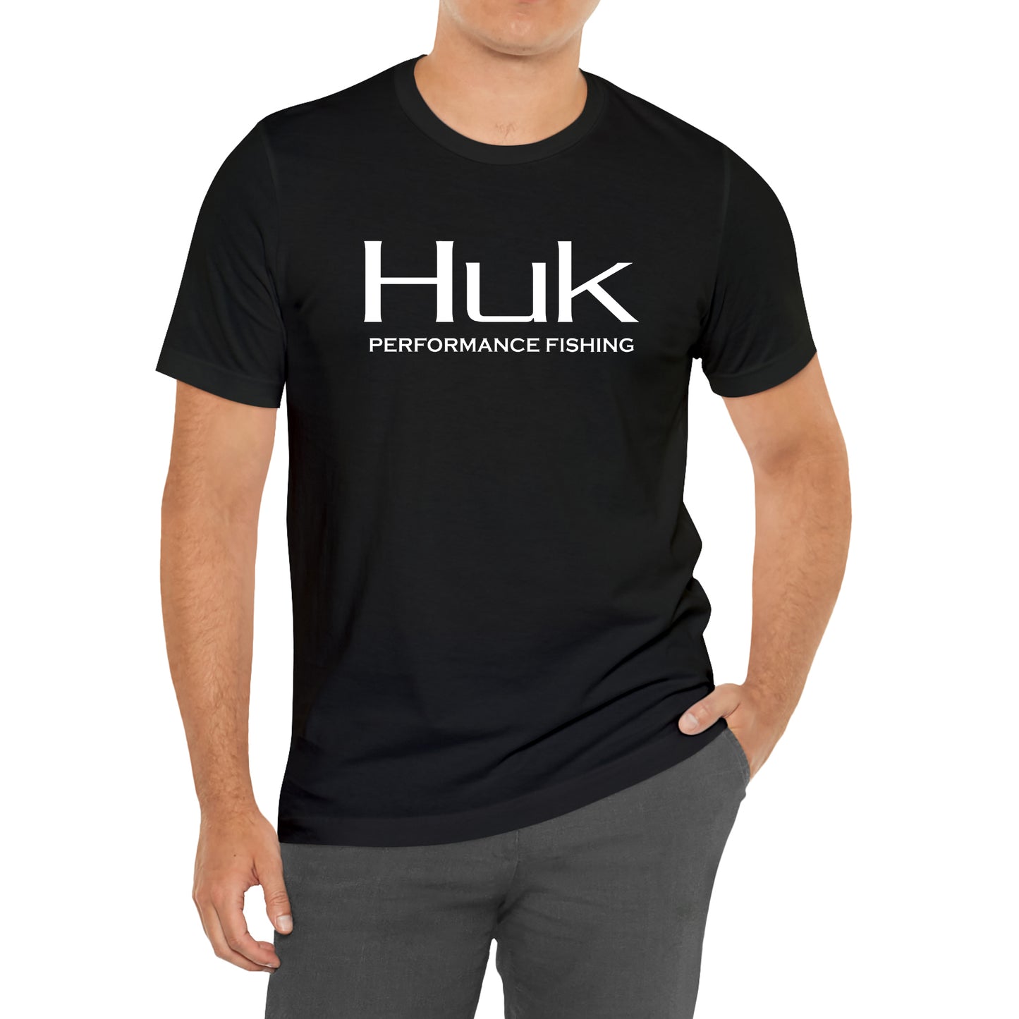 HUK Fishing Reels Tackle Logo T-Shirt Size S to 3XL