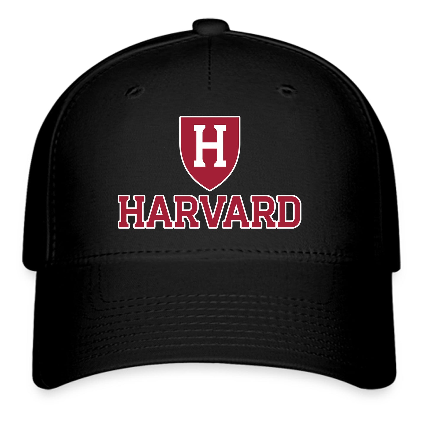 Harvard University Logo Symbol Black Baseball Cap Hat Size Adult S/M and L/XL