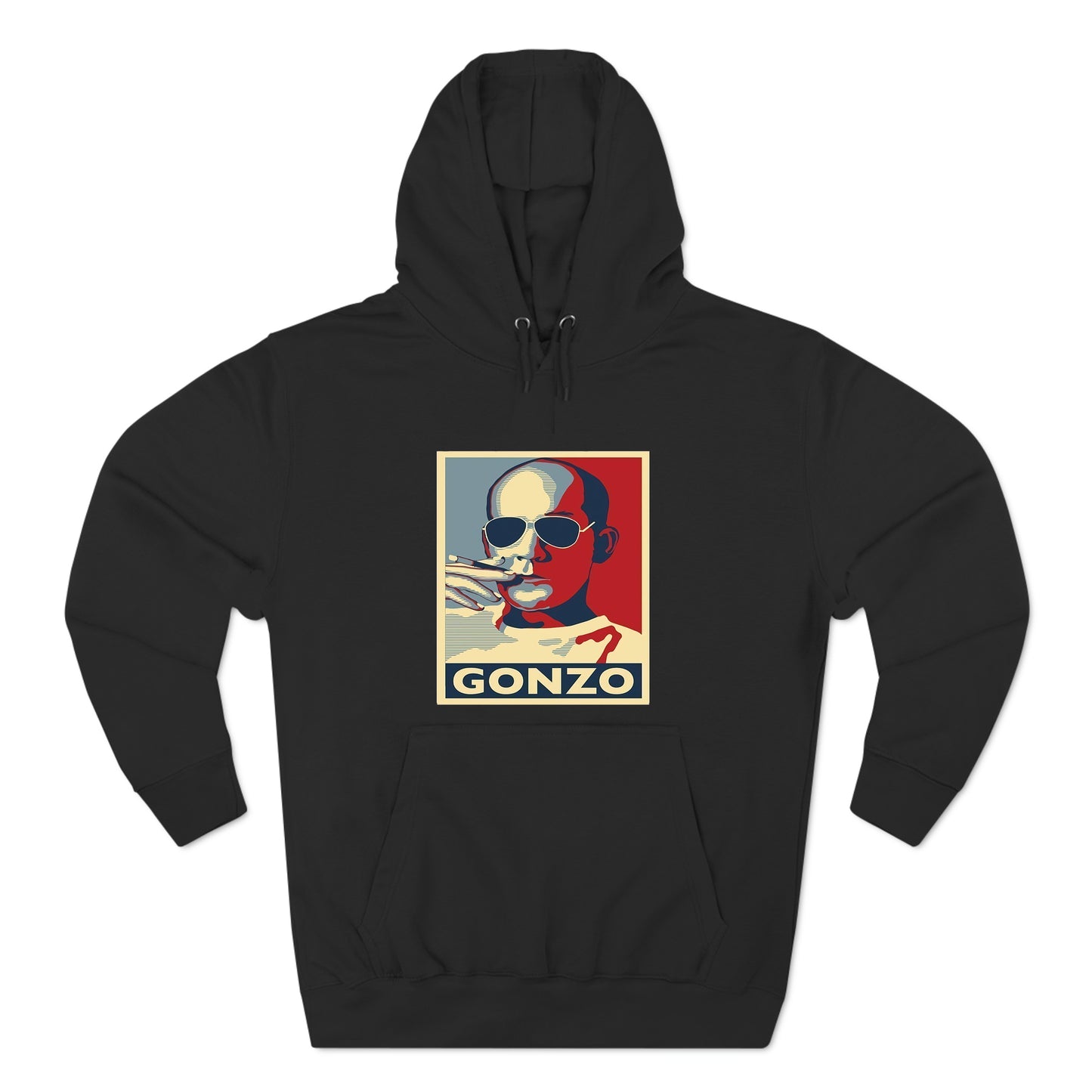 Hunter S Thompson GONZO Documenter Film Logo Black Hoodie Sweatshirt Size S to 3XL