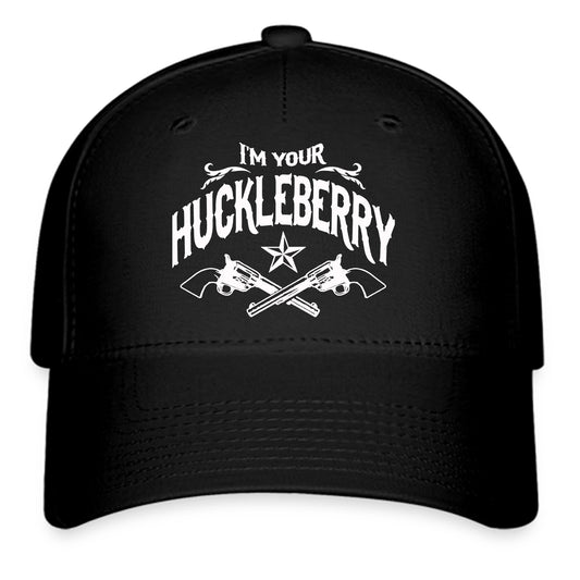 I'm Your Huckleberry Guns Logo Symbol Black Baseball Cap Hat Size Adult S/M and L/XL