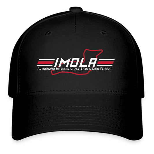 Imola Circuit Logo Symbol Black Baseball Cap Hat Size Adult S/M and L/XL