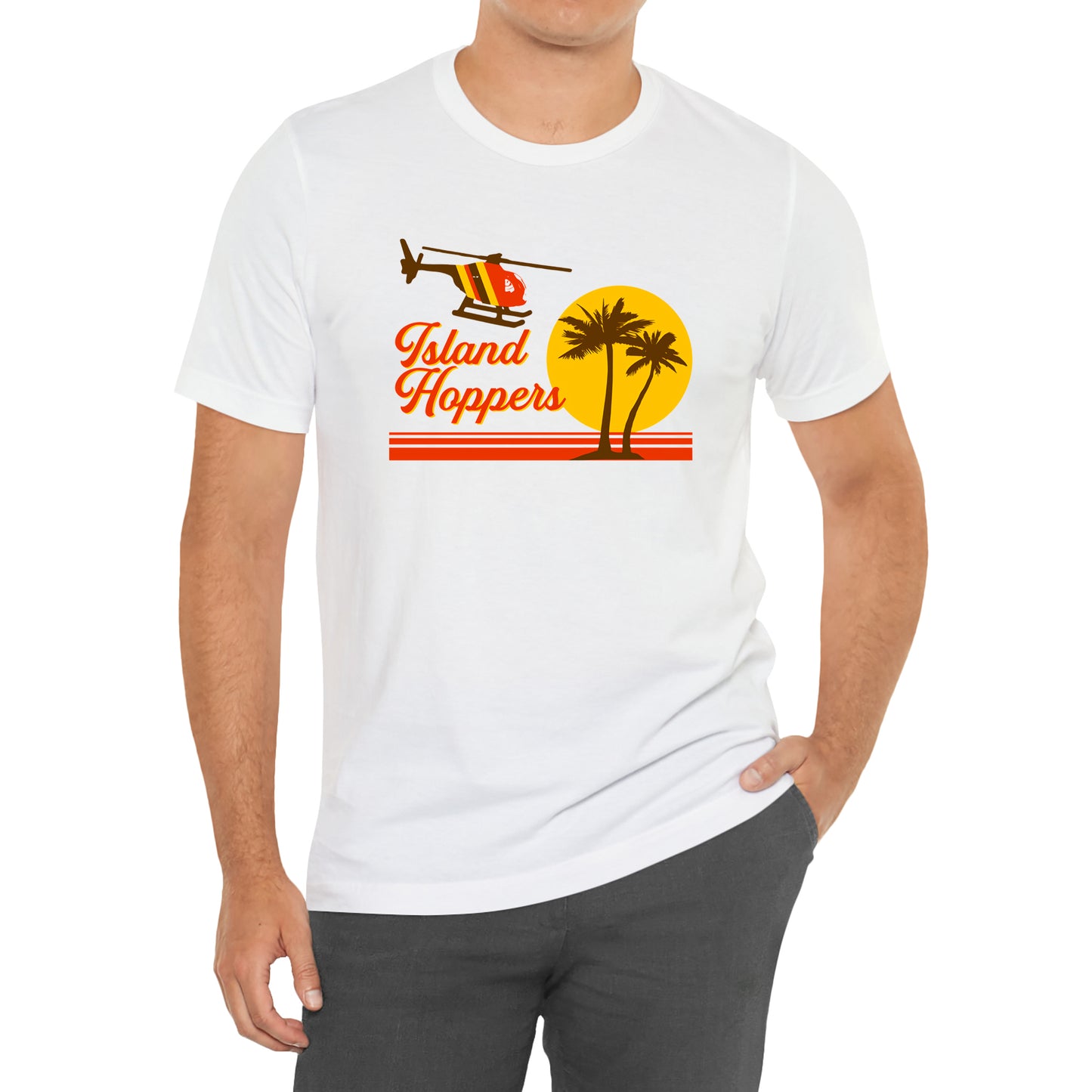 Island Hoppers Magnum PI Logo T-Shirt Size S to 3XL