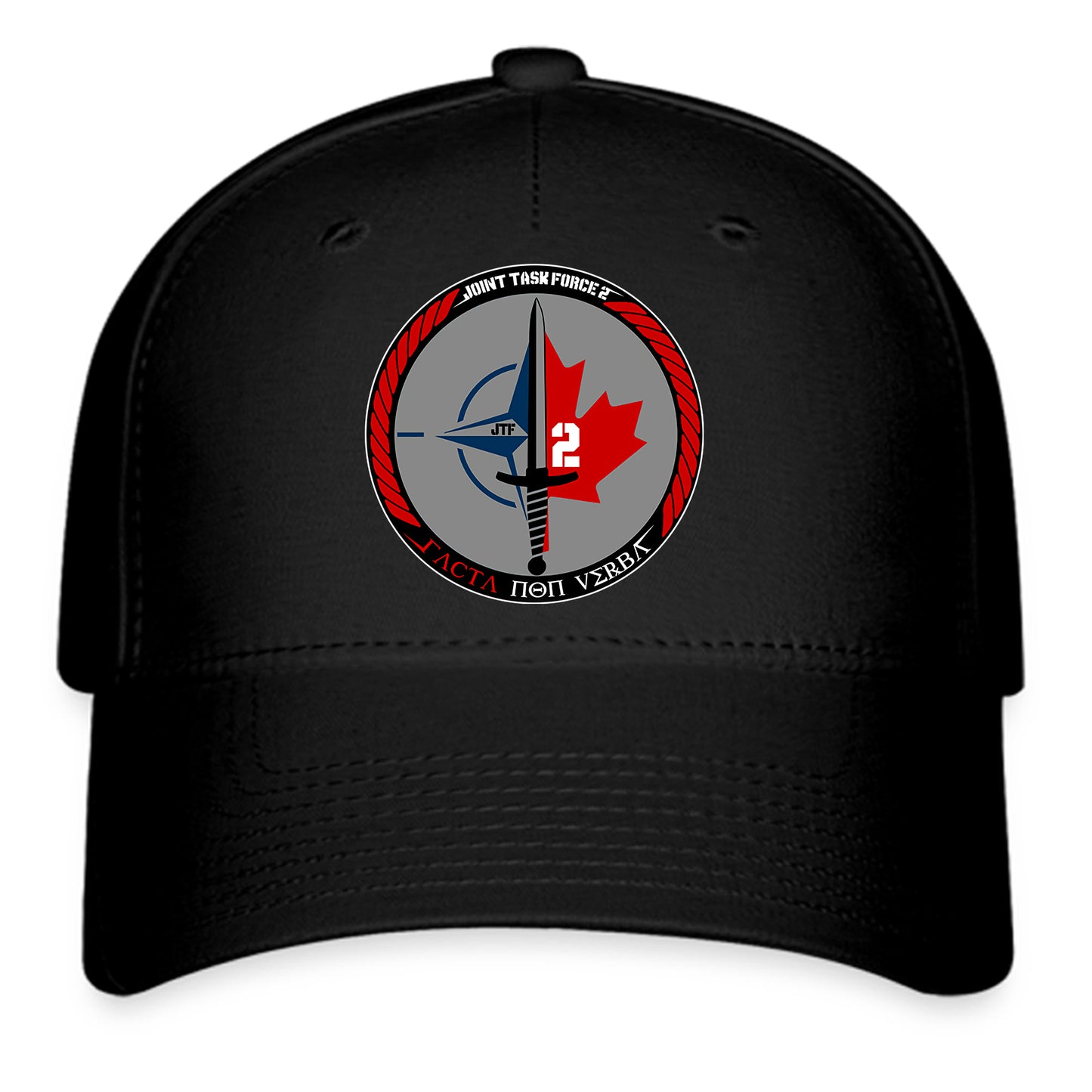 JTF2 Joint Task Force Canada Logo Symbol Black Baseball Cap Hat Size Adult S/M and L/XL