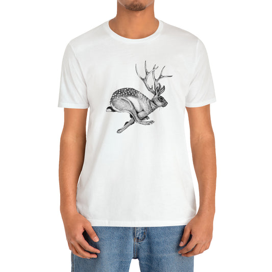 Jackalope Jackrabbit Antelope Cryptozoology White T-Shirt Size S to 3XL