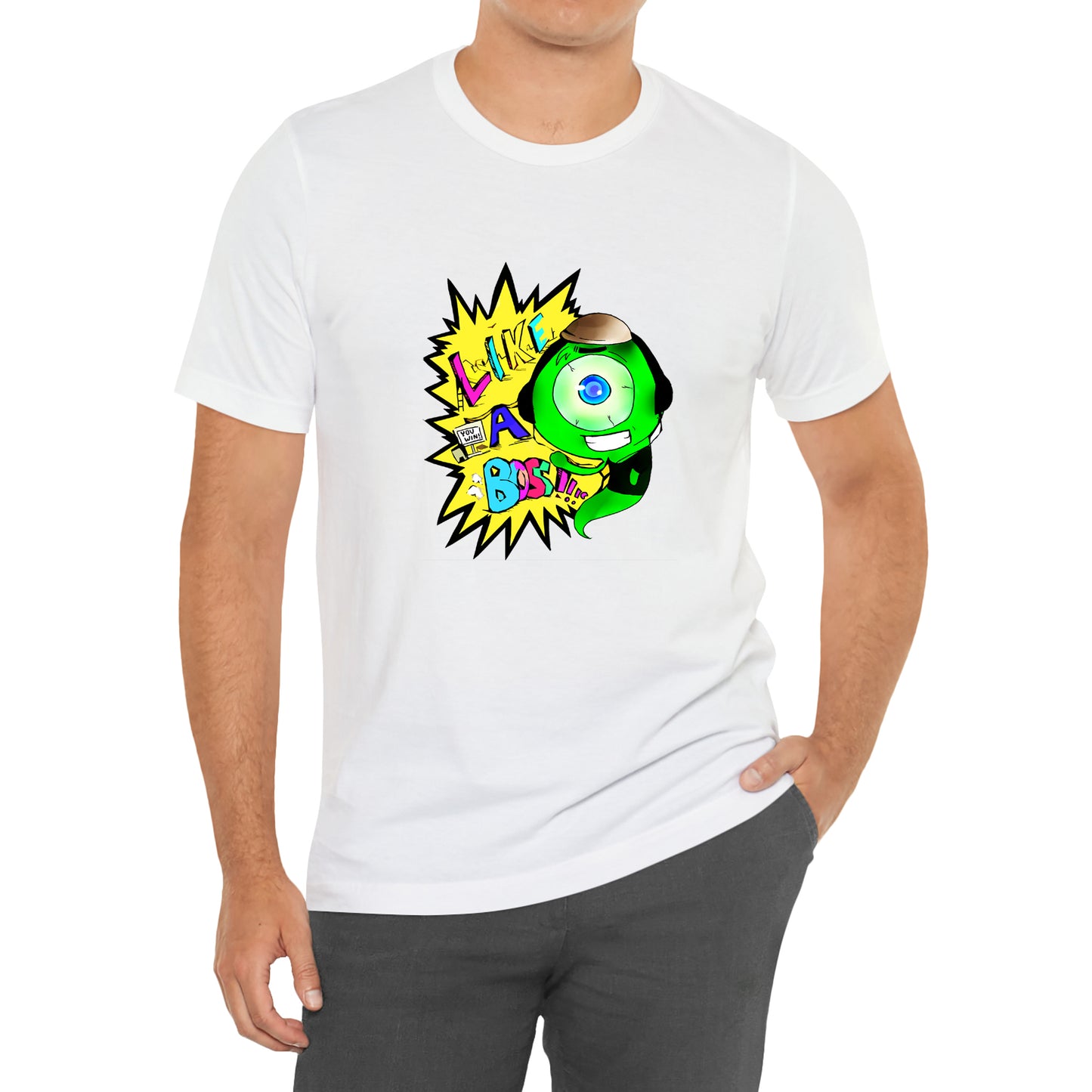 Jacksepticeye Like A Boss Youtuber Logo T-Shirt Size S to 3XL