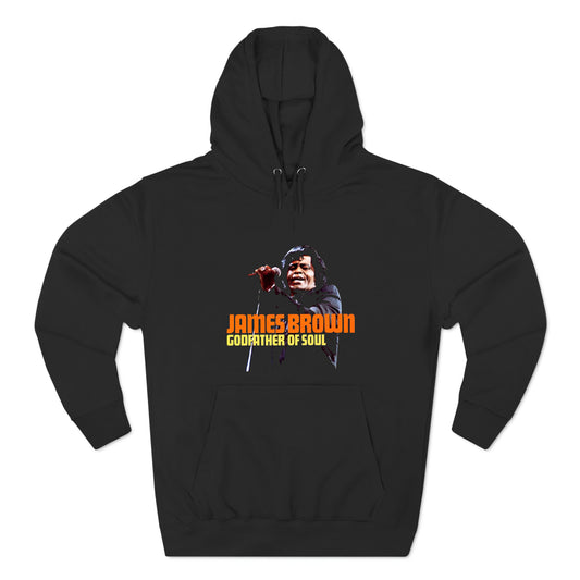 James Brown Godfather of Soul Music Legend Logo Black Hoodie Sweatshirt Size S to 3XL