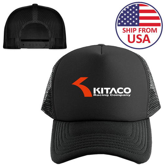 Kitaco Racing Logo Symbol Black Trucker Hat Cap