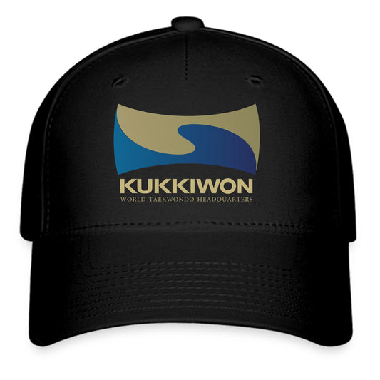 Kukkiwon Taekwondo Logo Symbol Black Baseball Cap Hat Size Adult S/M and L/XL