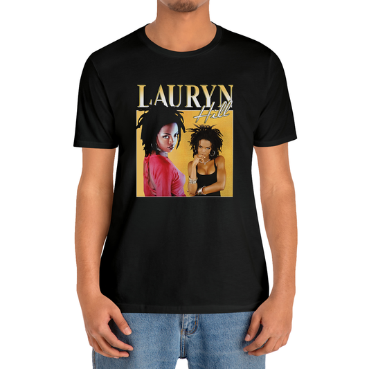 Lauryn Hill The Fugees Music Legend Black T-Shirt Size S to 3XL