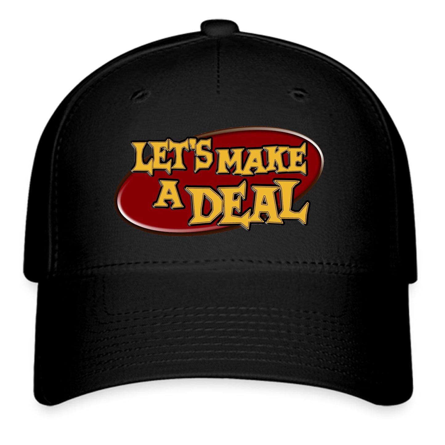 Let's Make A Deal Classic TV Game Show Logo Symbol Black Baseball Cap Hat Size Adult S/M and L/XL