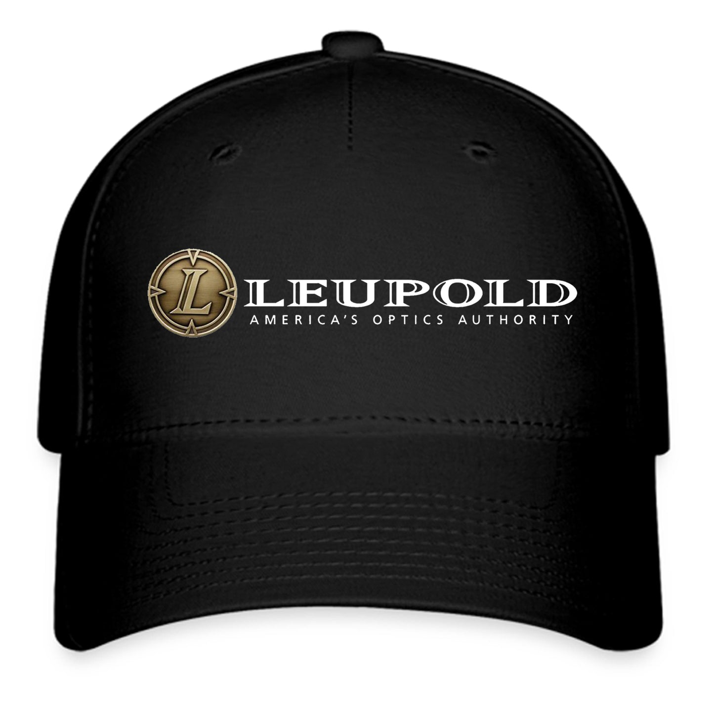 Leupold Guns Firearms Logo Symbol Black Baseball Cap Hat Size Adult S/M and L/XL