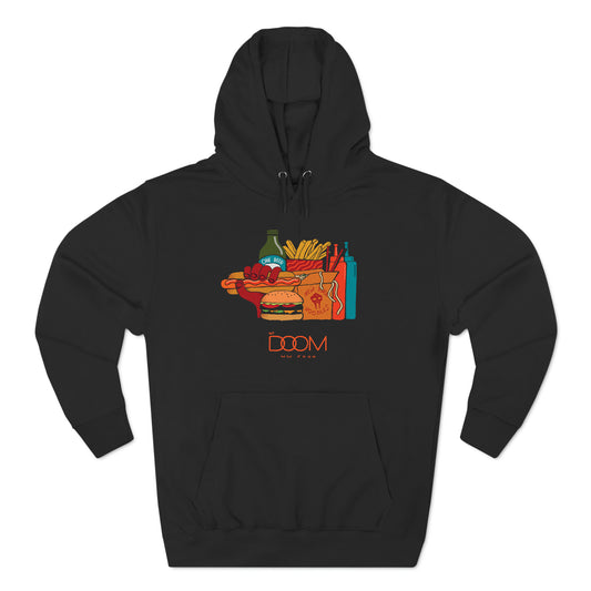 MF Doom Mm Food Rap Hip Hop Music Singer Logo Black Hoodie Sweatshirt Size S to 3XL