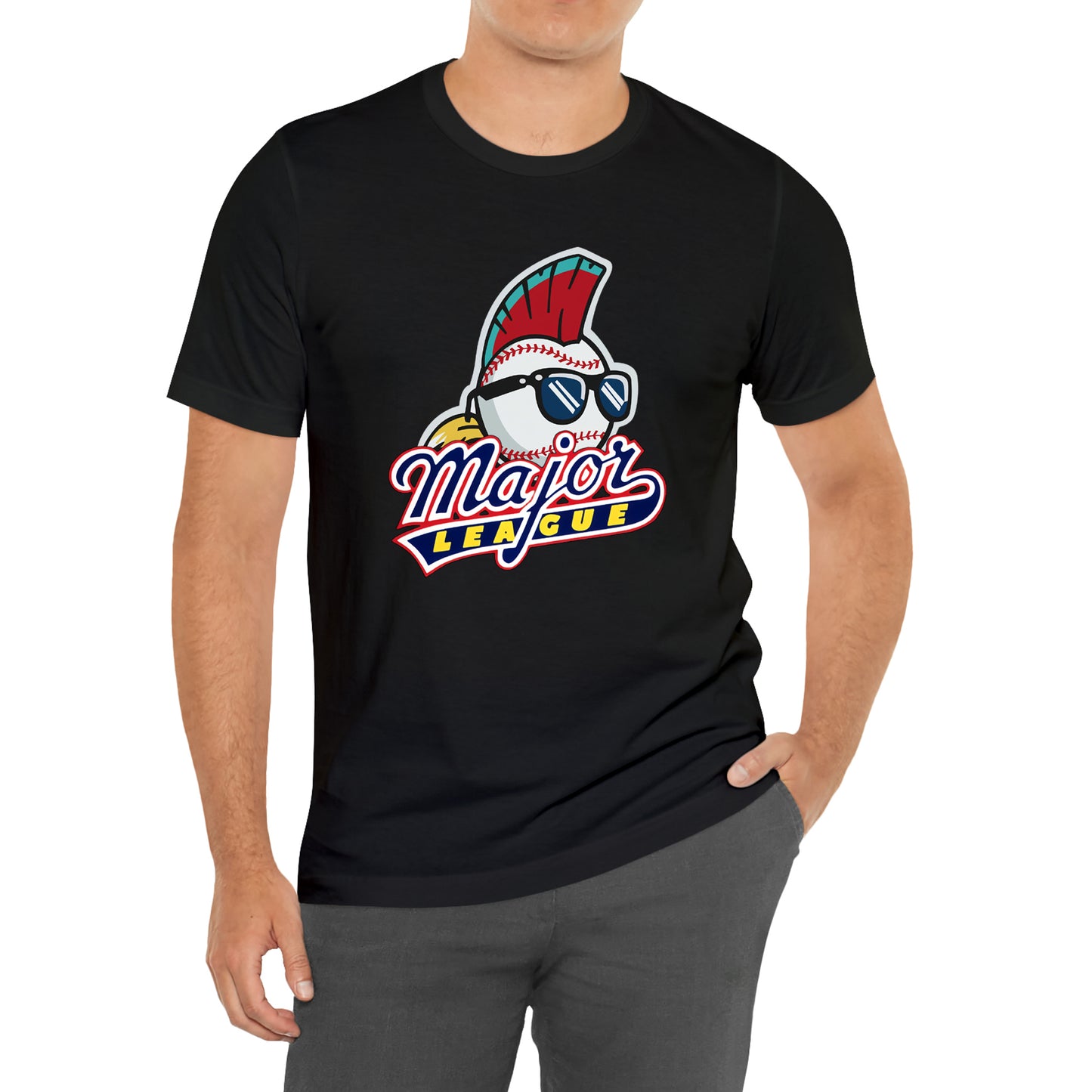 Major League Movie Logo T-Shirt Size S to 3XL