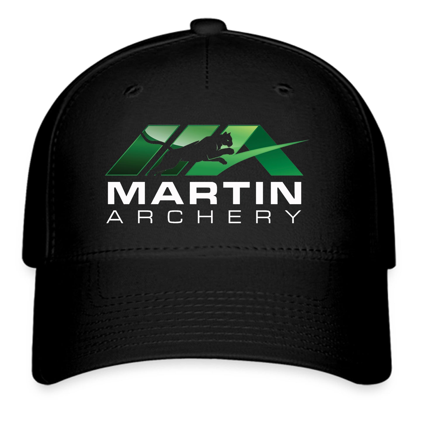 Martin Archery Equipment Logo Symbol Black Baseball Cap Hat Size Adult S/M and L/XL