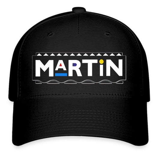 Martin TV Show Cartoon Logo Symbol Black Baseball Cap Hat Size Adult S/M and L/XL