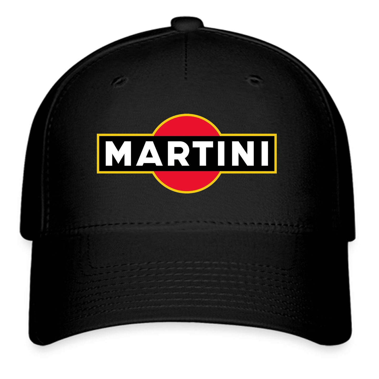 Martini Racing Team Logo Symbol Black Baseball Cap Hat Size Adult S/M and L/XL