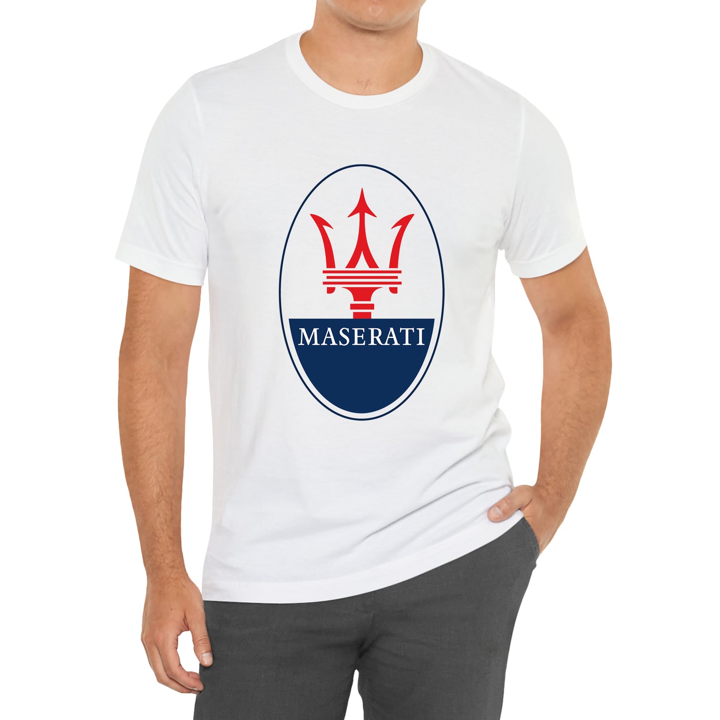 Maserati Sport And Racing Car Logo T-Shirt Size S to 3XL