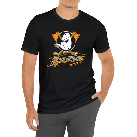 Mighty Ducks Anaheim Hockey Sports Icon T-Shirt Size S to 3XL