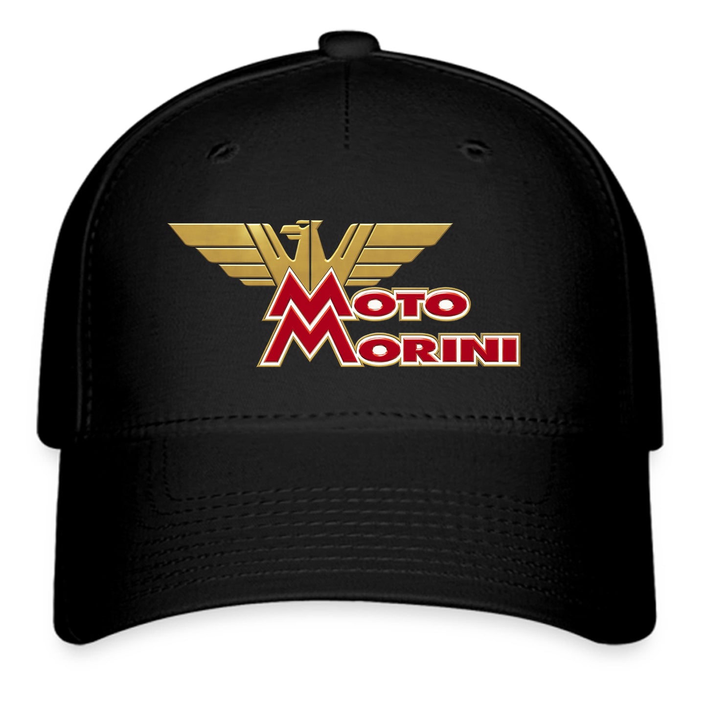 Moto Morini Italian Motorcycles Logo Symbol Black Baseball Cap Hat Size Adult S/M and L/XL