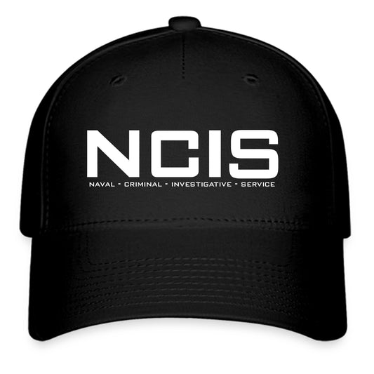 NCIS Naval Criminal Investigative Service Logo Symbol Black Baseball Cap Hat Size Adult S/M and L/XL