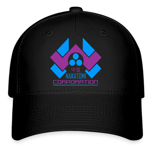 Nakatomi Corporation Christmas Party Logo Symbol Black Baseball Cap Hat Size Adult S/M and L/XL